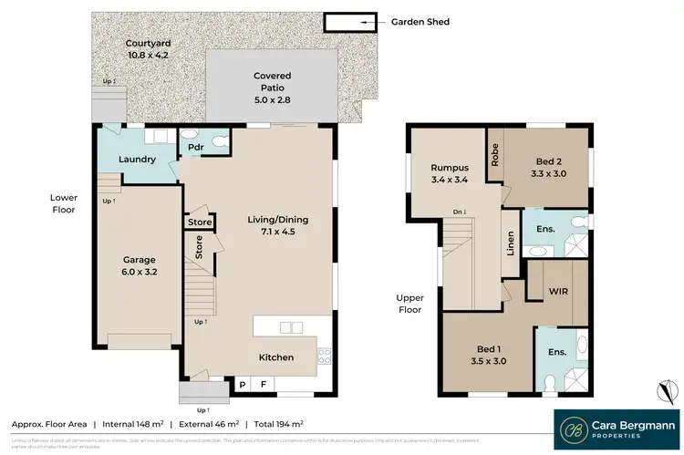 Floorplan of Homely townhouse listing, 18/128 Barton Street, Everton Park QLD 4053