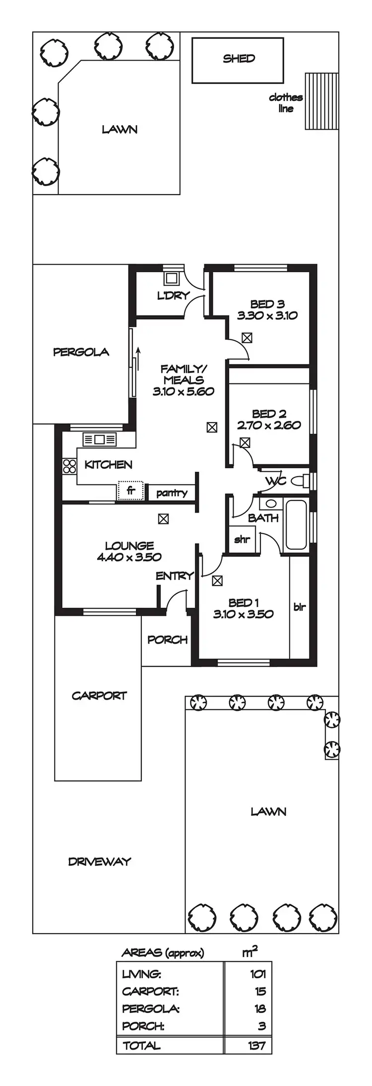 Floorplan of Homely house listing, 13 Cugera Avenue, Ingle Farm SA 5098