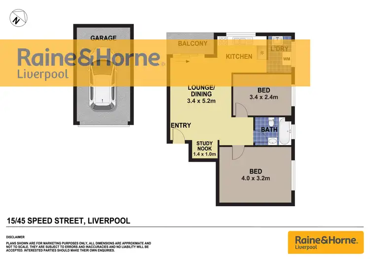 Floorplan of Homely unit listing, 15/45 Speed Street, Liverpool NSW 2170