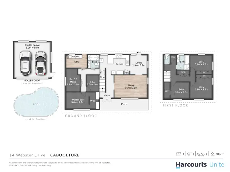 Floorplan of Homely house listing, 14 Webster Drive, Caboolture QLD 4510
