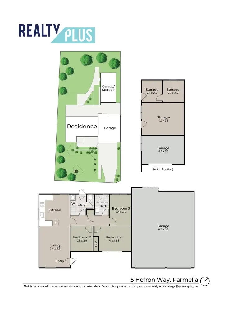 Floorplan of Homely house listing, 5 Hefron Way, Parmelia WA 6167