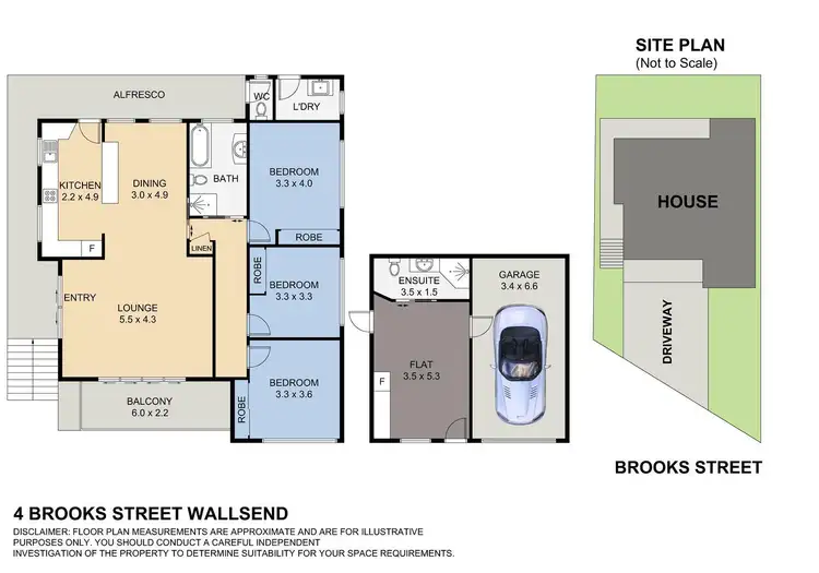 Floorplan of Homely house listing, 4 Brooks Street, Wallsend NSW 2287