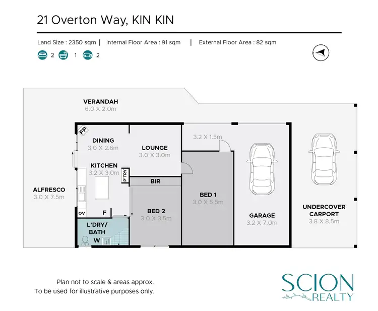 Floorplan of Homely house listing, 21 Overton Way, Kin Kin QLD 4571
