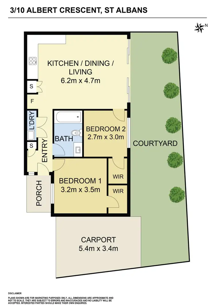 Floorplan of Homely unit listing, 3/10 Albert Crescent, St Albans VIC 3021