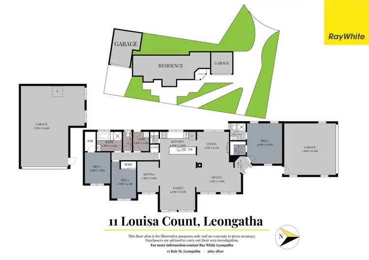 Floorplan of Homely house listing, 11 Louisa Court, Leongatha VIC 3953