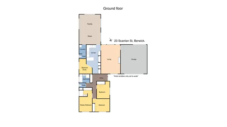 Floorplan of Homely house listing, 23 Scanlan Street, Berwick VIC 3806