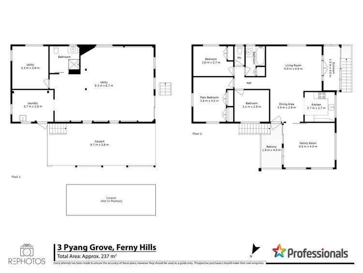 Floorplan of Homely house listing, 3 Pyang Grove, Ferny Hills QLD 4055