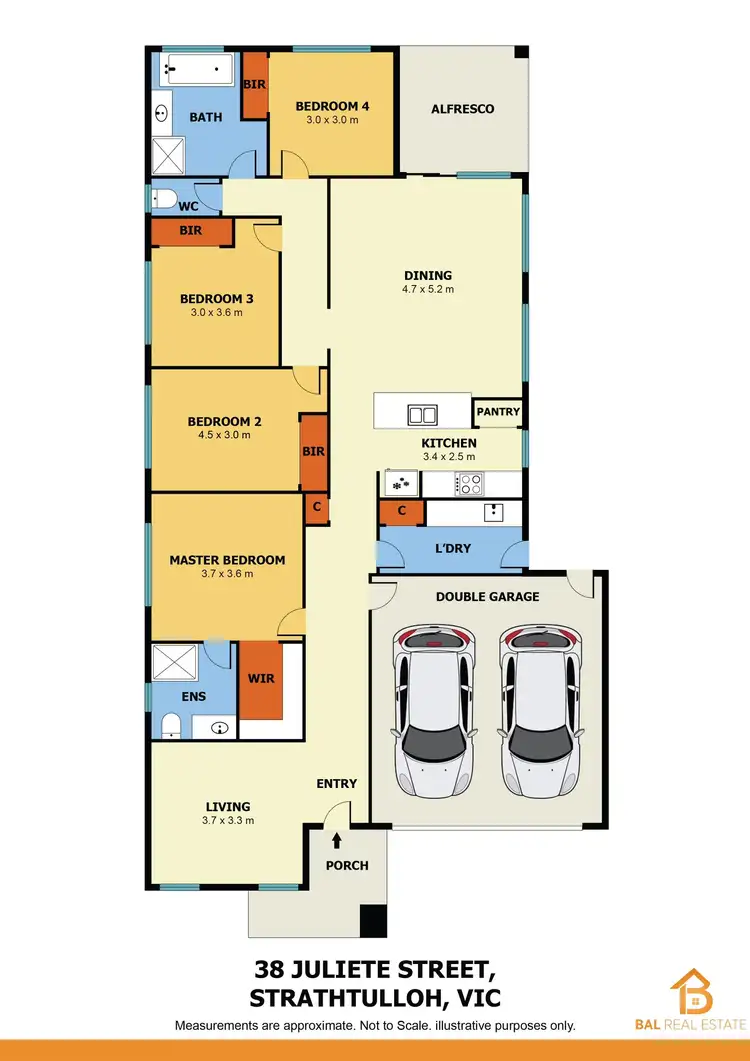 Floorplan of Homely house listing, 38 Juliete Street, Strathtulloh VIC 3338