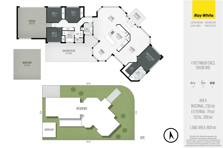 Floorplan of Homely house listing, 1 Pottinger Crescent, Oxenford QLD 4210