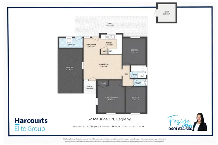 Floorplan of Homely house listing, 32 Maurice Court, Eagleby QLD 4207