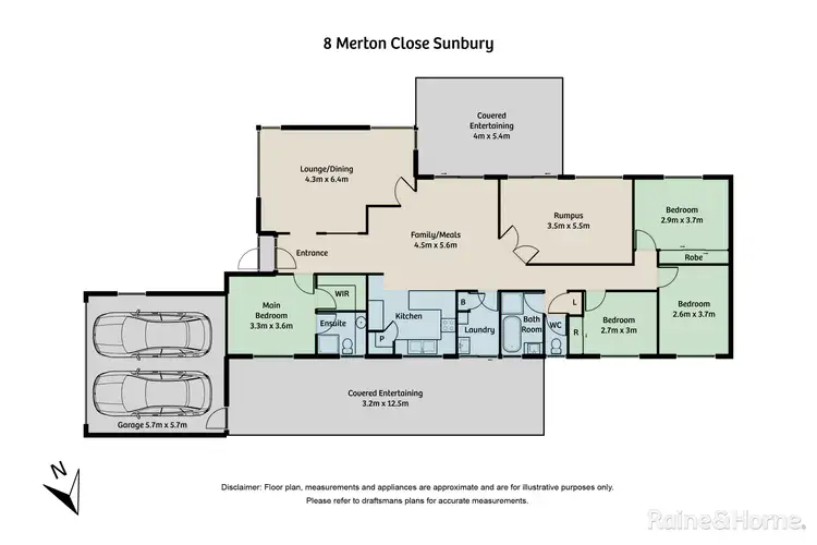Floorplan of Homely house listing, 8 Merton Close, Sunbury VIC 3429