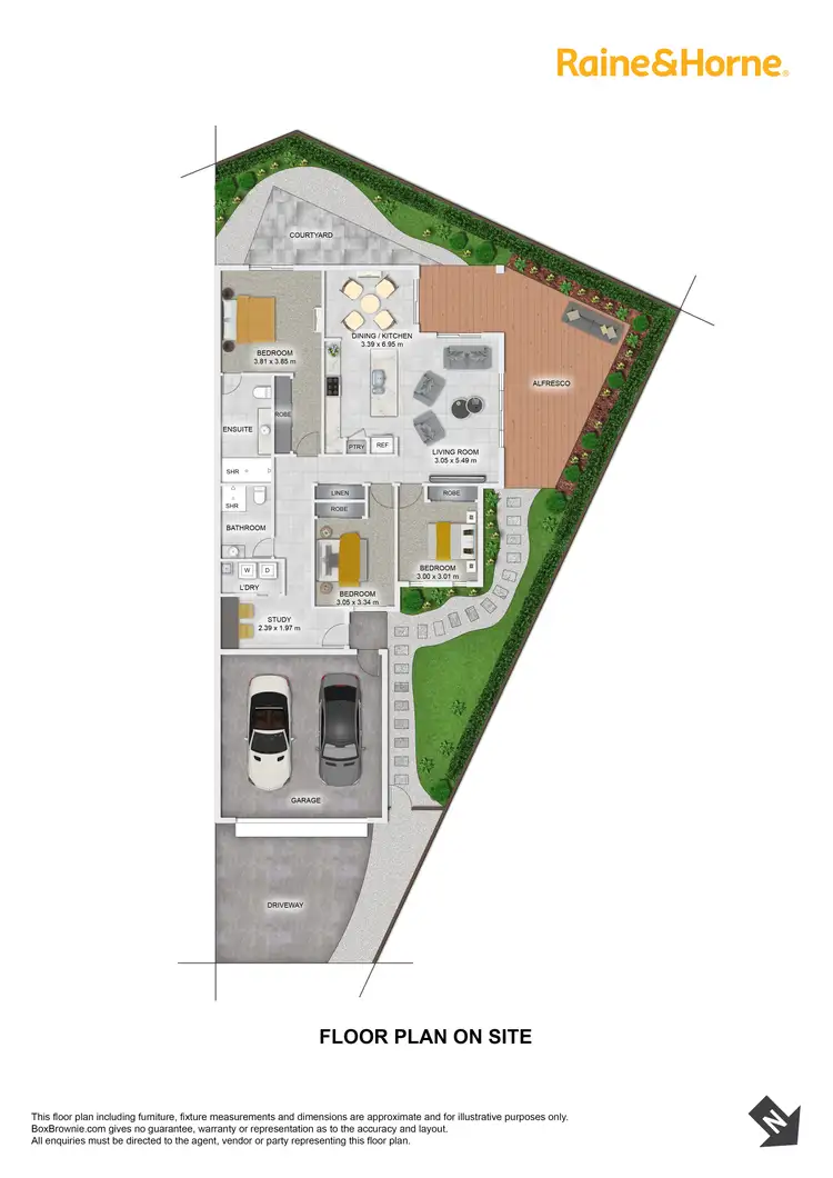 Floorplan of Homely semi-detached listing, 2/3 The Avenue, Nerang QLD 4211