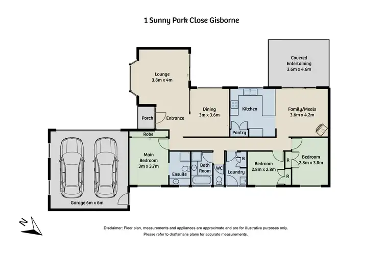 Floorplan of Homely house listing, 1 Sunny Park Close, Gisborne VIC 3437