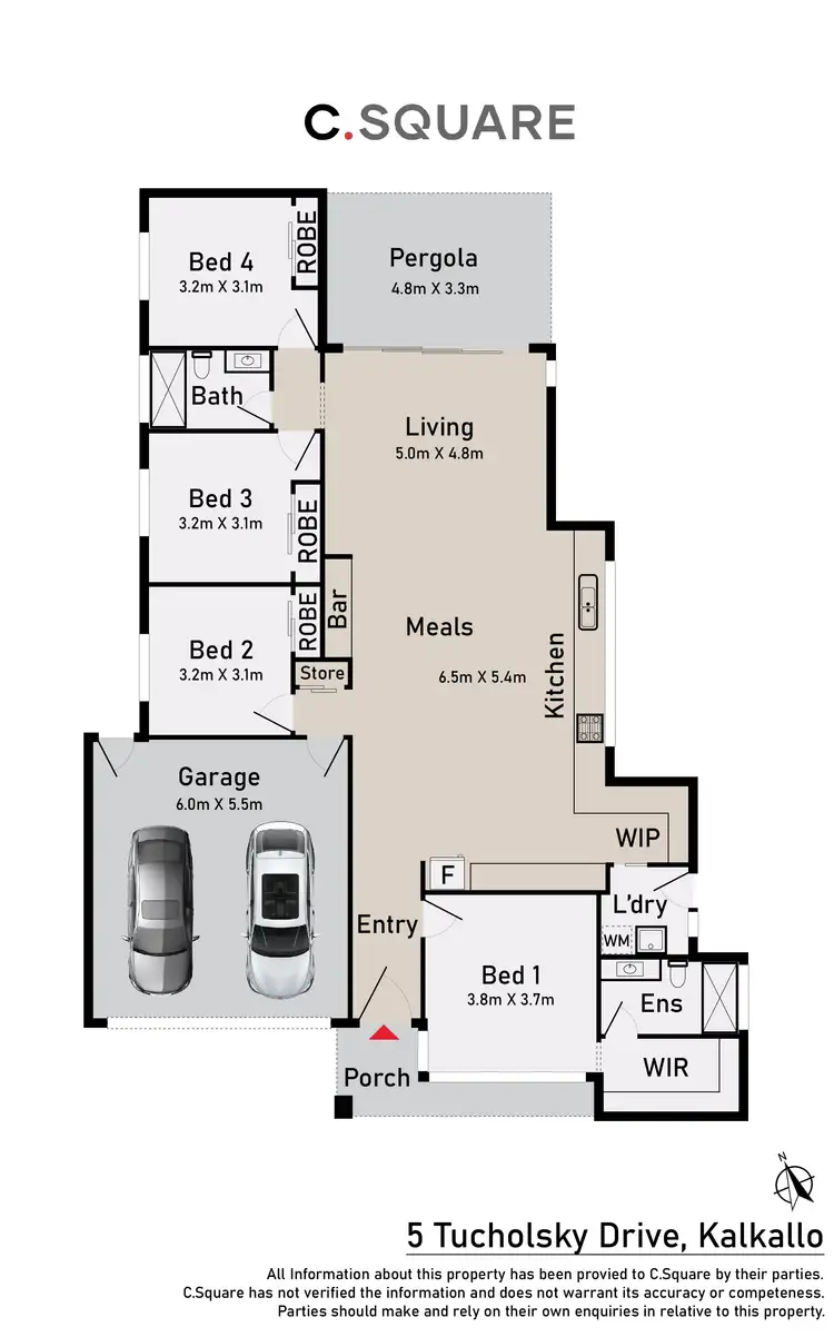Floorplan of Homely house listing, 55 Tucholsky Drive, Kalkallo VIC 3064
