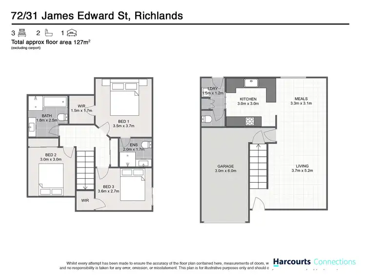 Floorplan of Homely townhouse listing, 72/31 James Edward Street, Richlands QLD 4077