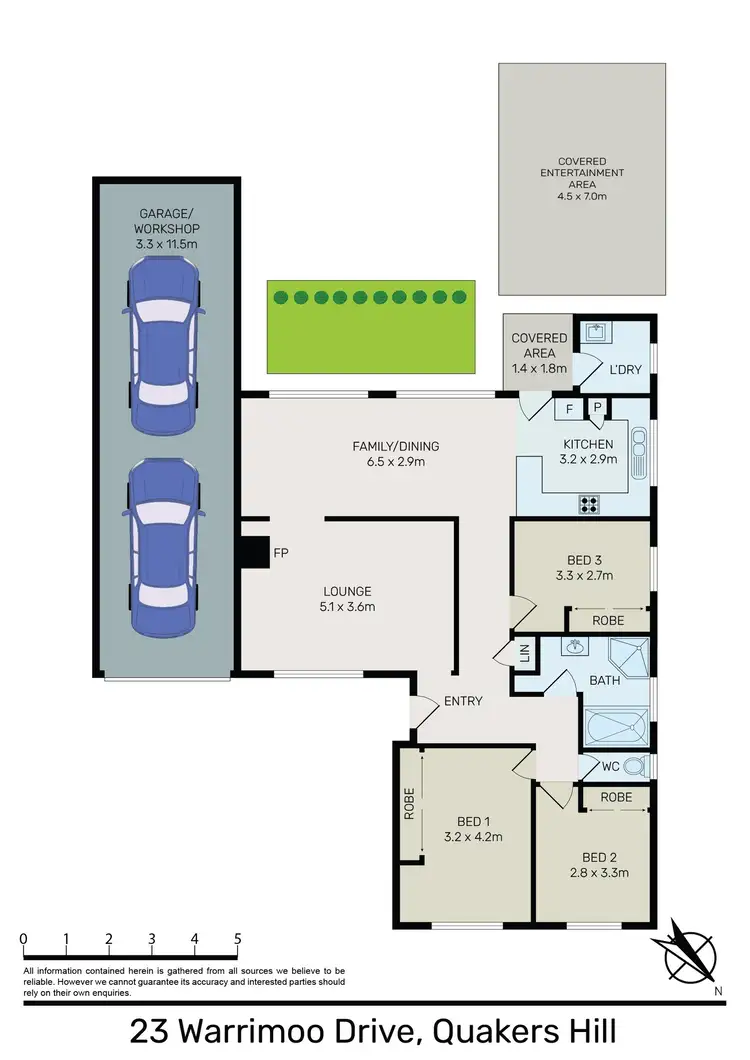 Floorplan of Homely house listing, 23 Warrimoo Drive, Quakers Hill NSW 2763