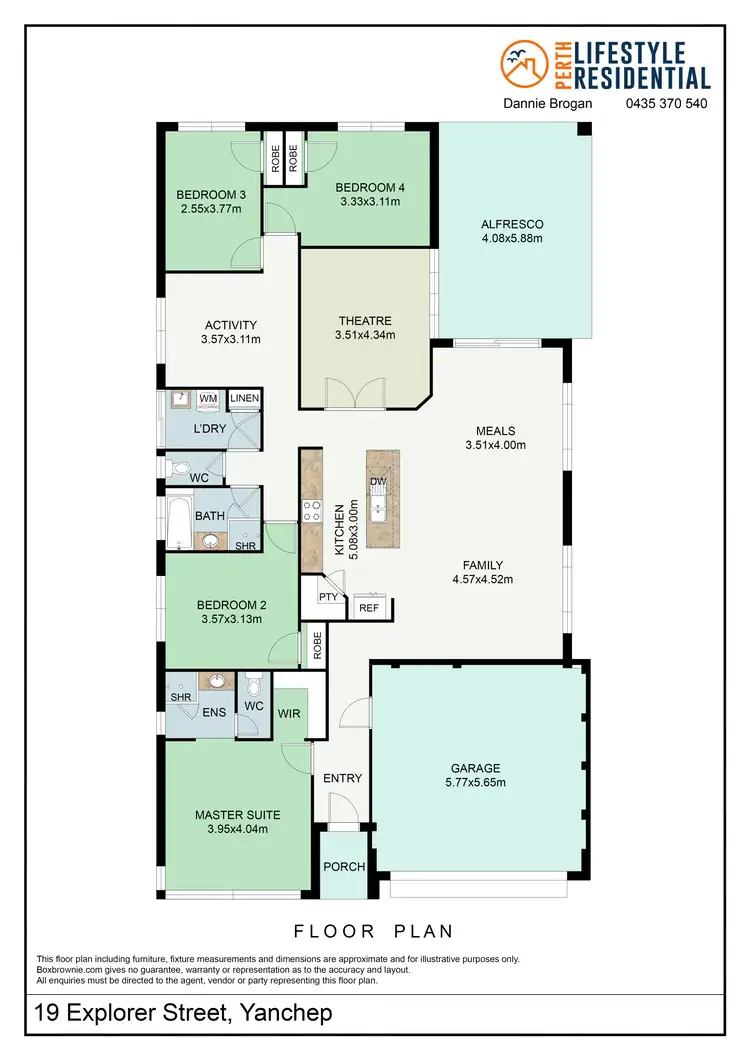 Floorplan of Homely house listing, 19 Explorer Street, Yanchep WA 6035