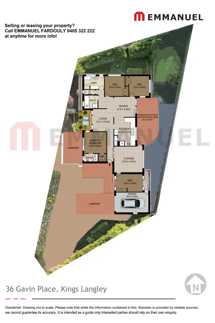 Floorplan of Homely house listing, 36 Gavin Place, Kings Langley NSW 2147