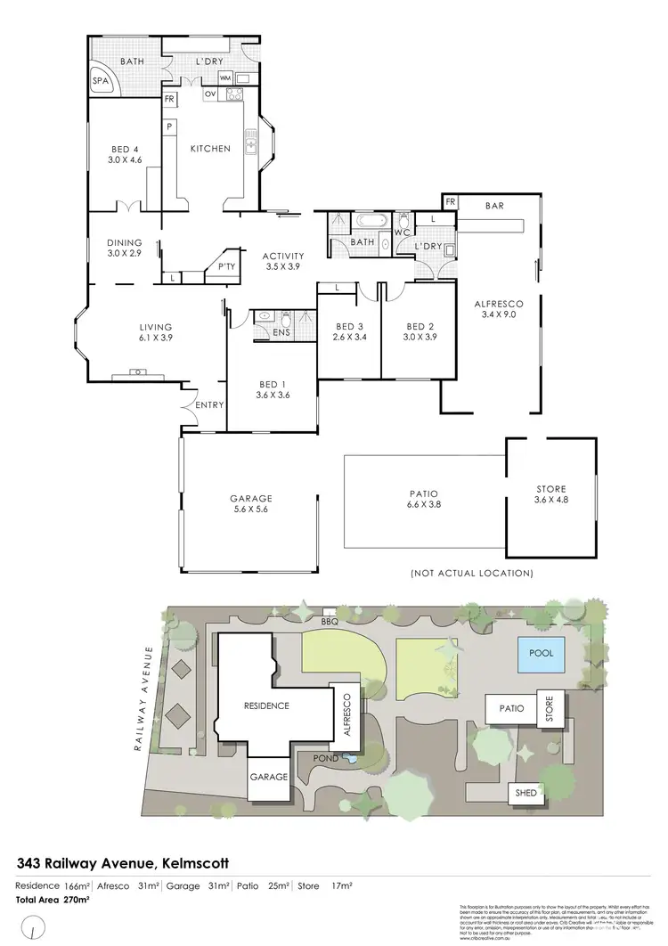Floorplan of Homely house listing, 343 Railway Avenue, Armadale WA 6112