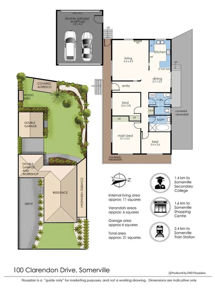 Floorplan of Homely house listing, 100 Clarendon Drive, Somerville VIC 3912