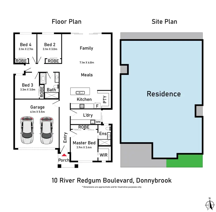 Floorplan of Homely house listing, 10 River Redgum Boulevard, Donnybrook VIC 3064