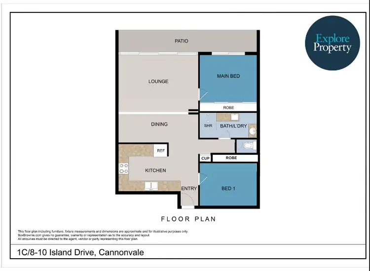 Floorplan of Homely house listing, 1C/8-10 Island Drive, Cannonvale QLD 4802