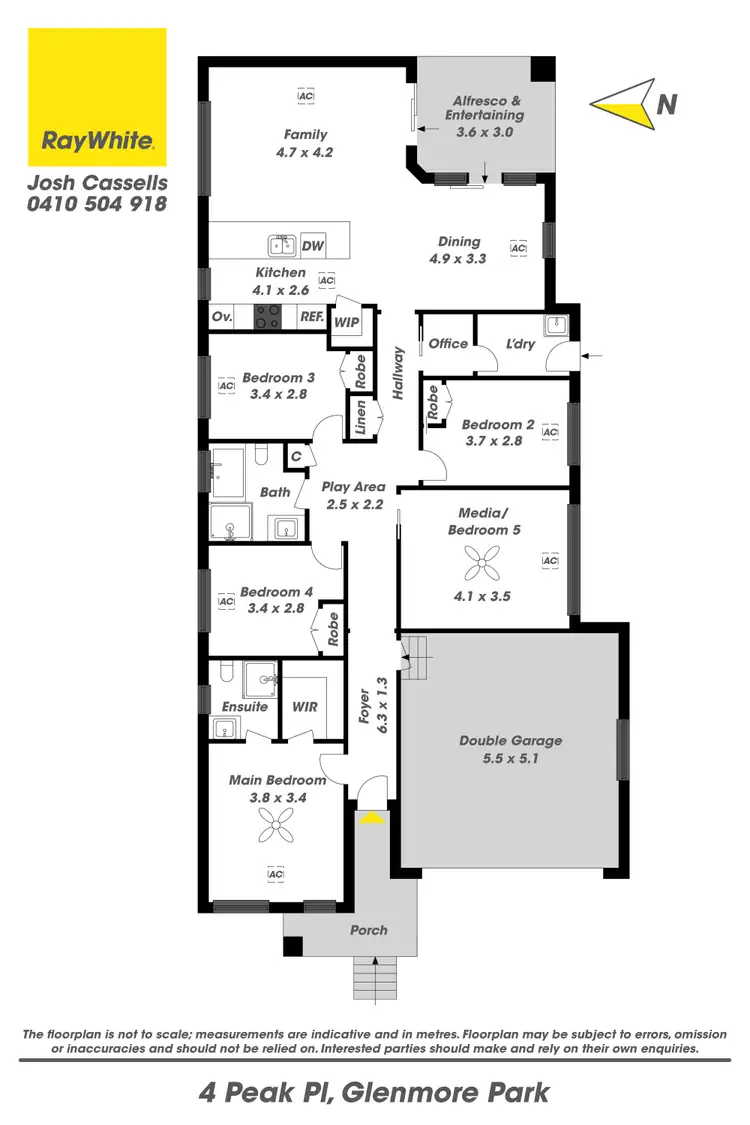 Floorplan of Homely house listing, 4 Peak Place, Glenmore Park NSW 2745