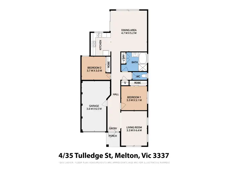 Floorplan of Homely unit listing, 4/35-47 Tullidge Street, Melton VIC 3337