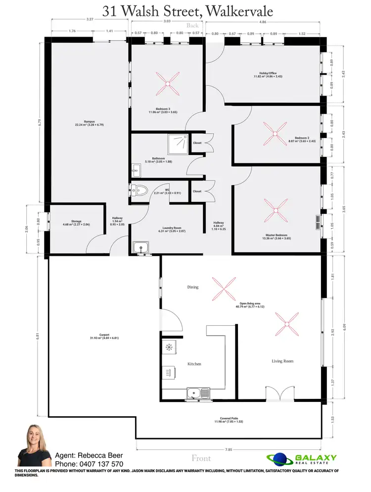 Floorplan of Homely house listing, 31 Walsh Street, Walkervale QLD 4670