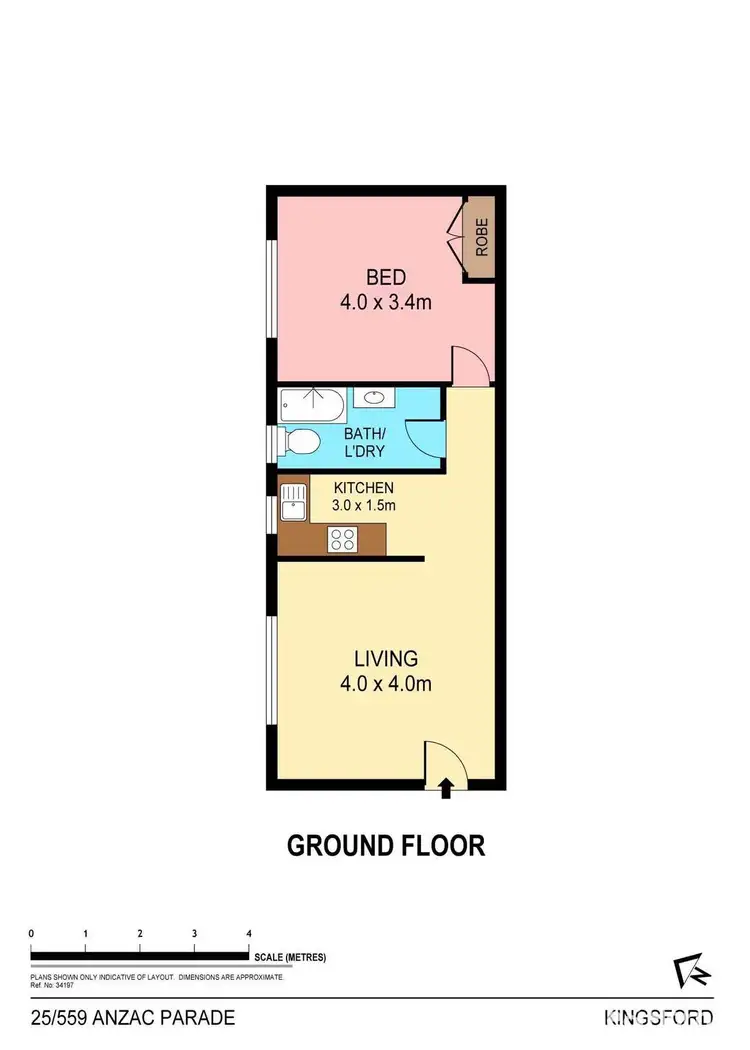 Floorplan of Homely apartment listing, 25/559 Anzac Pde, Kingsford NSW 2032