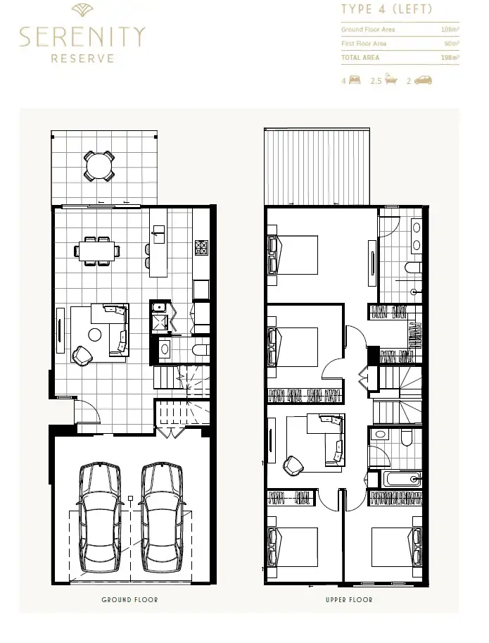 Floorplan of Homely townhouse listing, 49/1 Lake Serenity Boulevard, Helensvale QLD 4212