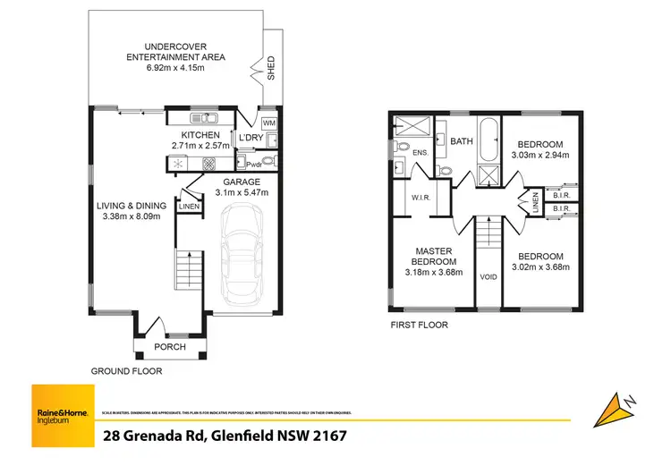 Floorplan of Homely house listing, 28 Grenada Road, Glenfield NSW 2167