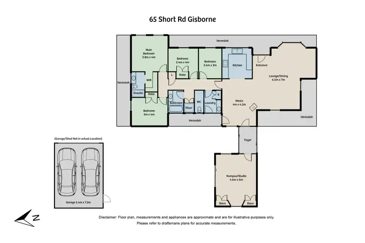 Floorplan of Homely house listing, 65 Short Road, Gisborne VIC 3437