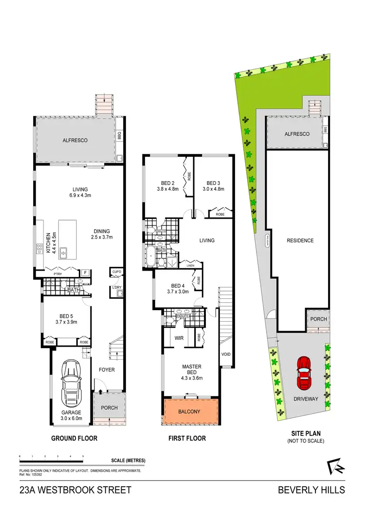 Floorplan of Homely semi-detached listing, 23A Westbrook Street, Beverly Hills NSW 2209