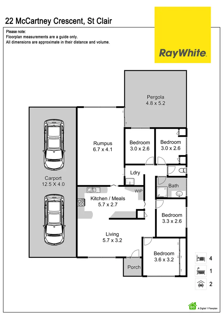 Floorplan of Homely house listing, 22 Mccartney Crescent, St Clair NSW 2759