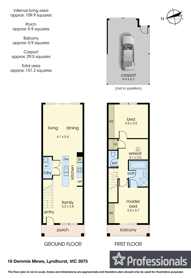 Floorplan of Homely house listing, 18 Demmie Mews, Lyndhurst VIC 3975