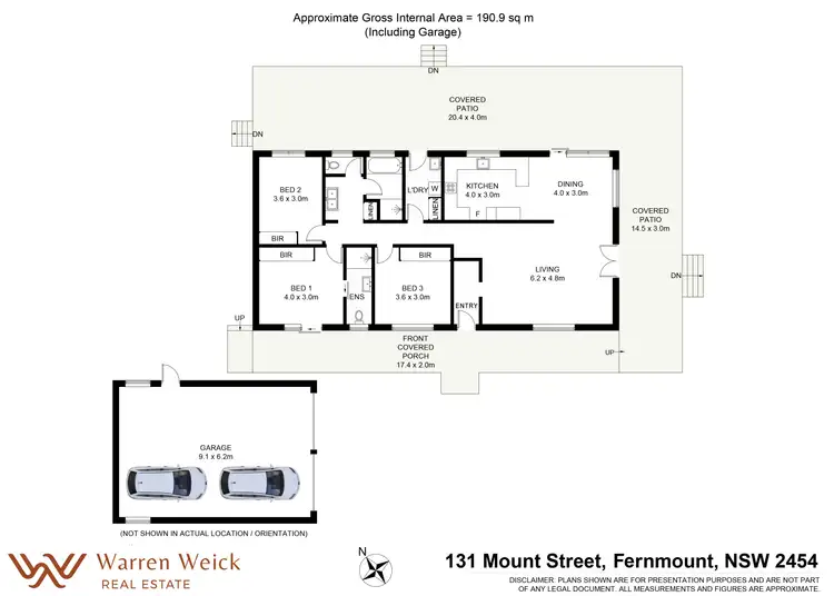 Floorplan of Homely rural property listing, 131 Mount Street, Bellingen NSW 2454