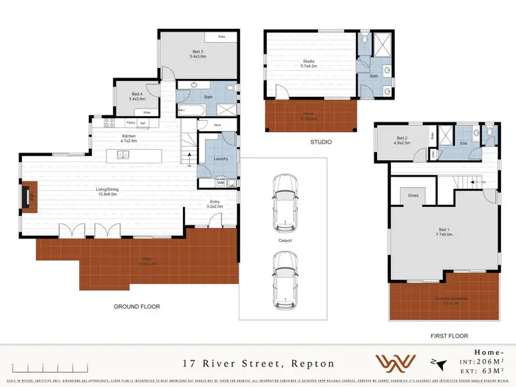 Floorplan of Homely house listing, 17 River Street, Repton NSW 2454