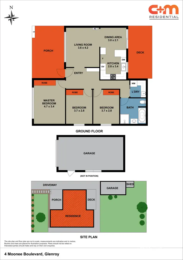 Floorplan of Homely house listing, 4 Moonee Boulevard, Glenroy VIC 3046