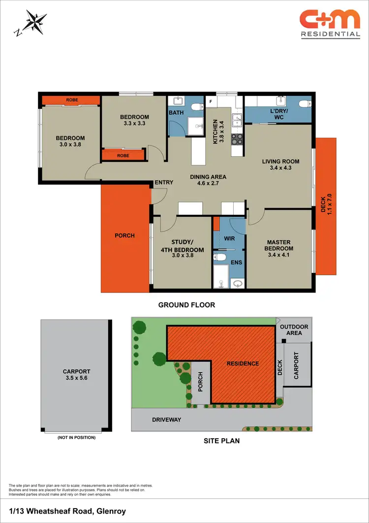 Floorplan of Homely unit listing, 1/13 Wheatsheaf Road, Glenroy VIC 3046