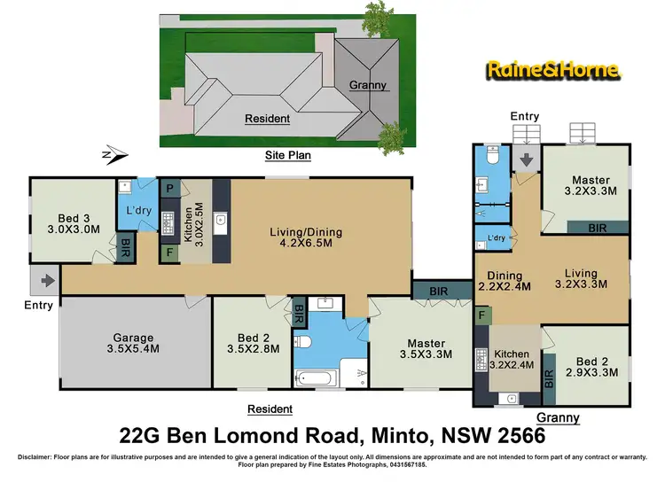 Floorplan of Homely house listing, 22G & 22G 1 Ben Lomond Road, Minto NSW 2566