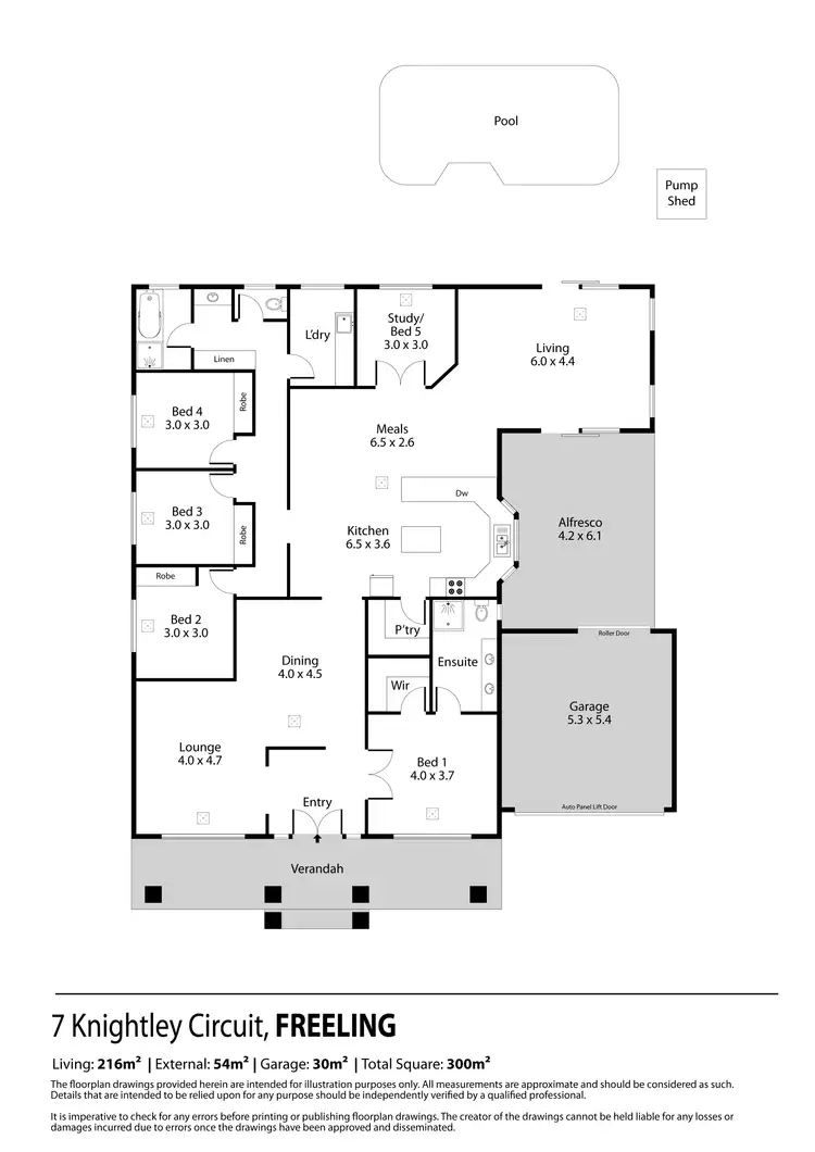Floorplan of Homely house listing, 7 Knightley Circuit, Freeling SA 5372