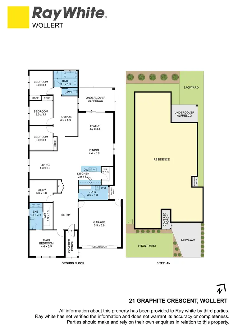 Floorplan of Homely house listing, 21 Graphite Crescent, Wollert VIC 3750