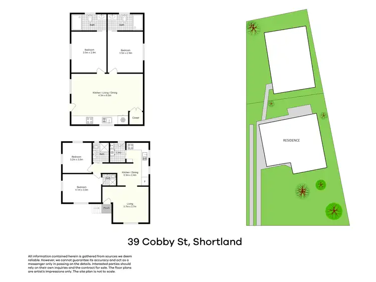 Floorplan of Homely house listing, 39 Cobby Street, Shortland NSW 2307