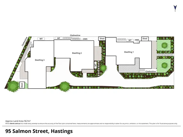 Floorplan of Homely house listing, 95 Salmon Street, Hastings VIC 3915