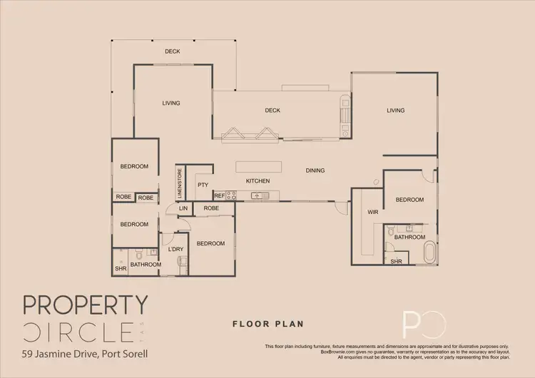 Floorplan of Homely house listing, 59 Jasmine Drive, Port Sorell TAS 7307