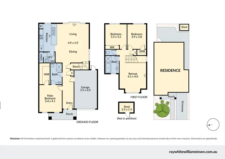Floorplan of Homely house listing, 63 Watt Street, South Kingsville VIC 3015