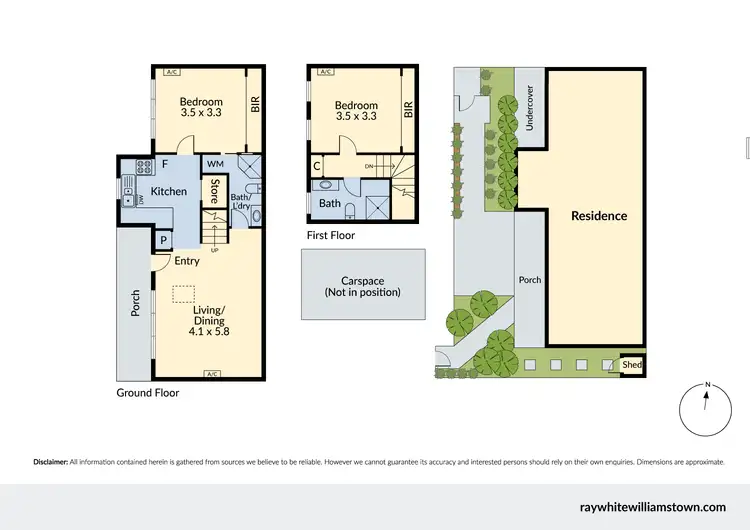 Floorplan of Homely townhouse listing, 3/164 Aitken Street, Williamstown VIC 3016