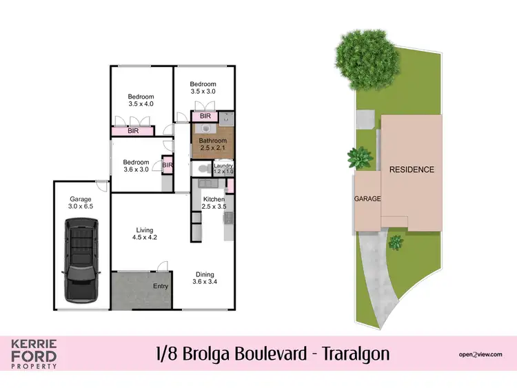 Floorplan of Homely unit listing, 1/8-10 Brolga Boulevard, Traralgon VIC 3844