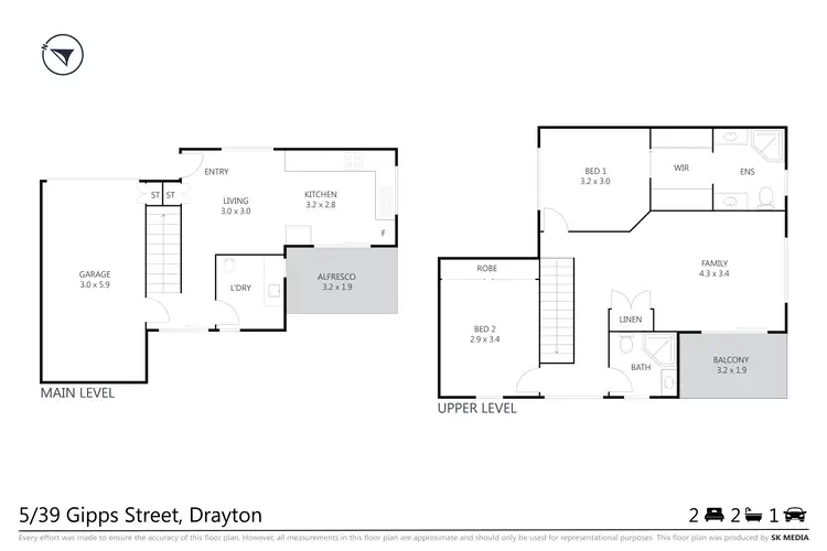 Floorplan of Homely unit listing, 5/39 Gipps Street, Drayton QLD 4350